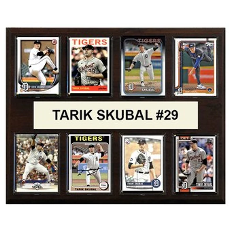 Tarik Skubal Detroit Tigers 12" x 15" Trading Card Plaque