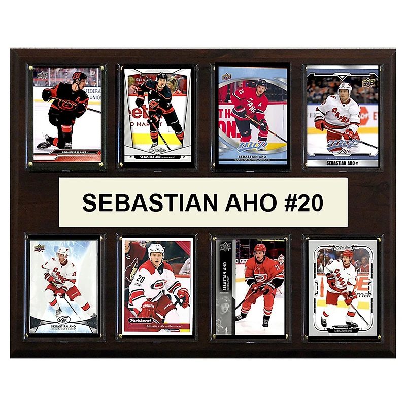 Sebastian Aho Carolina Hurricanes 12" x 15" Trading Card Plaque