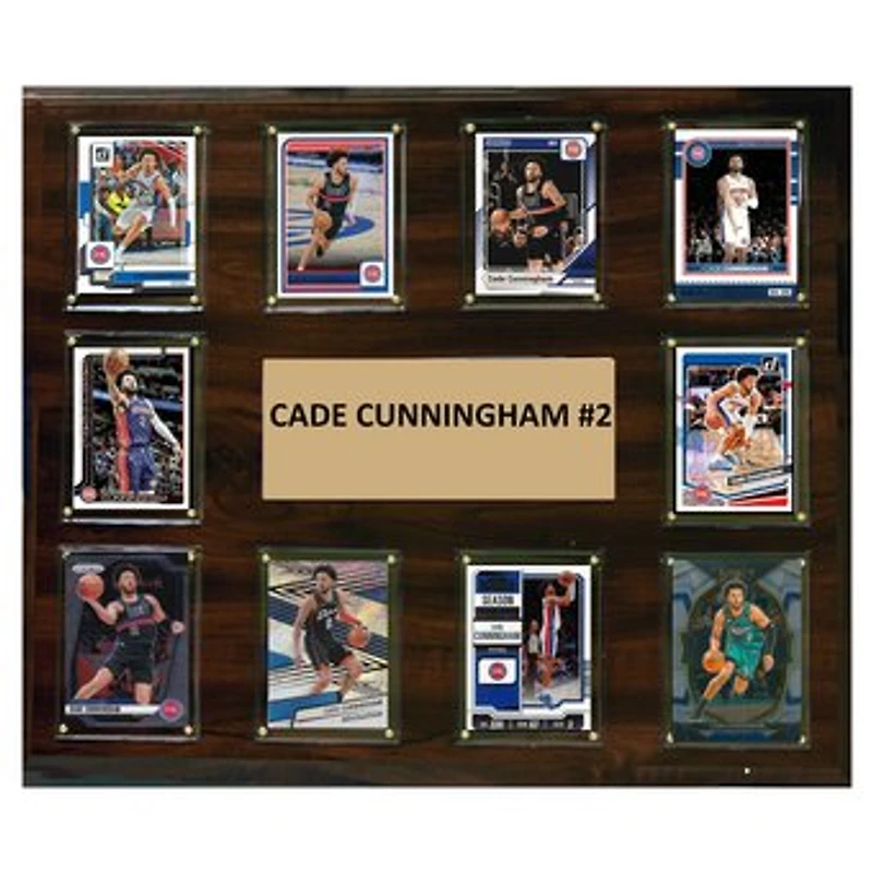 Cade Cunningham Detroit Pistons 15" x 18" Trading Card Plaque