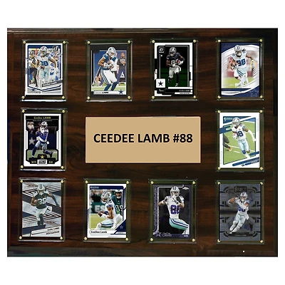 CeeDee Lamb Dallas Cowboys 15" x 18" Trading Card Plaque