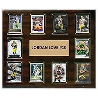 Jordan Love Green Bay Packers 15" x 18" Trading Card Plaque