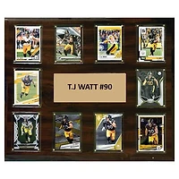 T.J. Watt Pittsburgh Steelers 15" x 18" Trading Card Plaque
