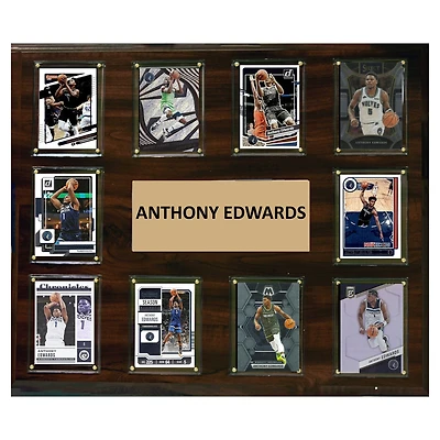 Anthony Edwards Minnesota Timberwolves 15" x 18" Trading Card Plaque