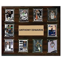 Anthony Edwards Minnesota Timberwolves 15" x 18" Trading Card Plaque
