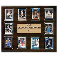 Shai Gilgeous-Alexander Oklahoma City Thunder 15" x 18" Trading Card Plaque