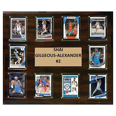 Shai Gilgeous-Alexander Oklahoma City Thunder 15" x 18" Trading Card Plaque