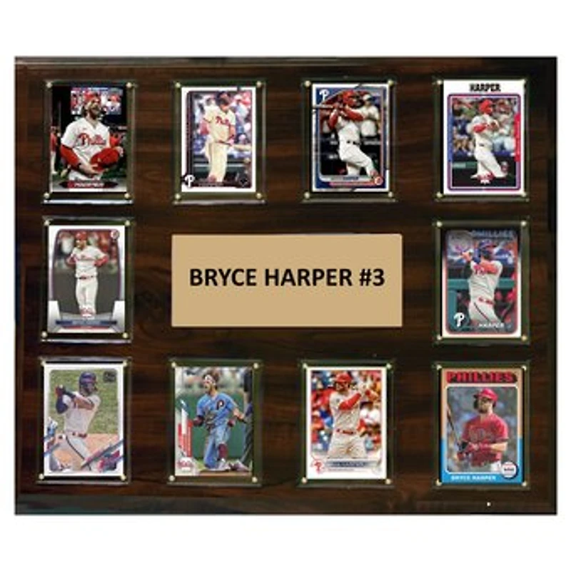 Bryce Harper Philadelphia Phillies 15" x 18" Trading Card Plaque