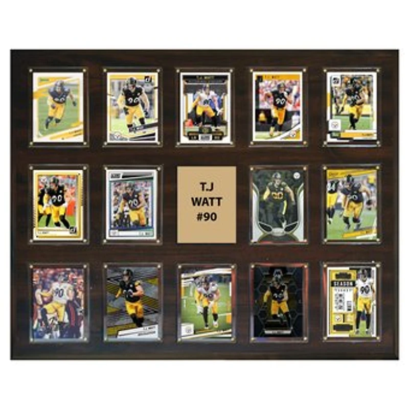 T.J. Watt Pittsburgh Steelers 16" x 20" Trading Card Plaque
