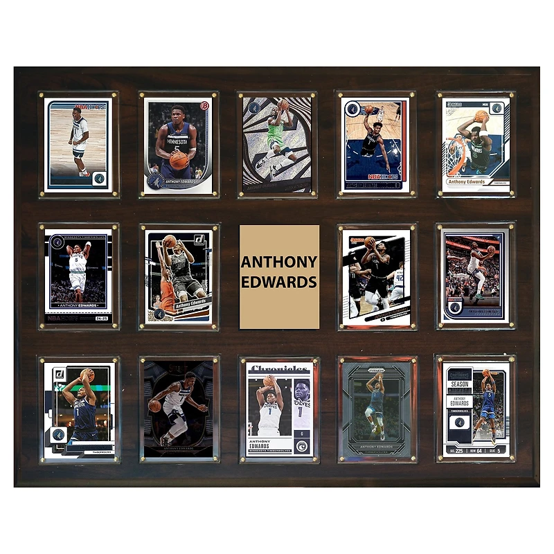 Anthony Edwards Minnesota Timberwolves 16" x 20" Trading Card Plaque
