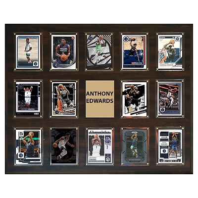 Anthony Edwards Minnesota Timberwolves 16" x 20" Trading Card Plaque