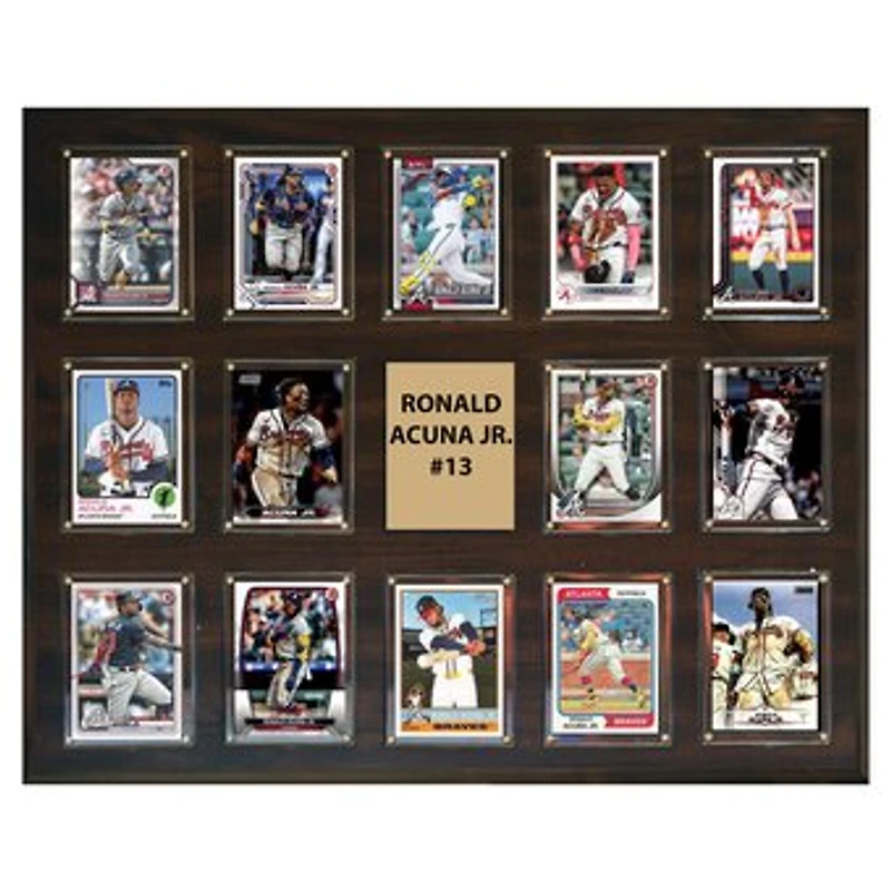 Ronald Acuna Atlanta Braves 16" x 20" Trading Card Plaque