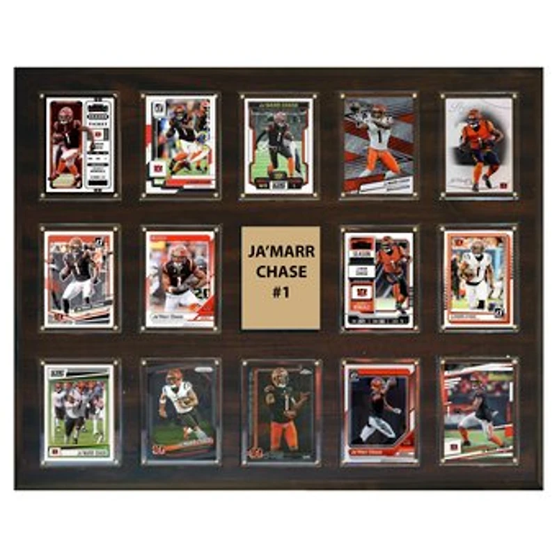 Ja'Marr Chase Cincinnati Bengals 16" x 20" Trading Card Plaque