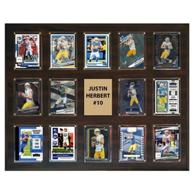 Justin Herbert Los Angeles Chargers 16" x 20" Trading Card Plaque