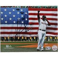 David Ortiz Boston Red Sox Autographed 8" x 10" Boston Strong Speech Photograph