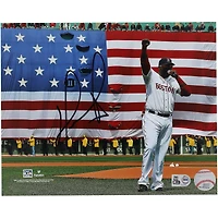 David Ortiz Boston Red Sox Autographed 8" x 10" Boston Strong Speech Photograph