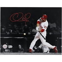 Chase Utley Philadelphia Phillies Autographed 11" x 14" Swinging Spotlight Photograph