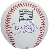 Carlos Beltran New York Mets Autographed Hall of Fame Logo Baseball with "HOF 2026" Inscription