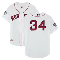 David Ortiz Boston Red Sox Autographed White Mitchell & Ness 2013 Authentic Jersey with "HOF 22" Inscription