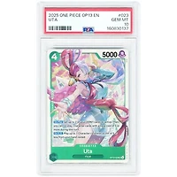 Uta 2025 One Piece Carrying On His Will Secret Rare #OP13-023 PSA Authenticated 10 Card