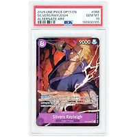 Silvers Rayleigh 2025 One Piece Carrying On His Will Alternate Art Secret Rare #OP13-066 PSA Authenticated 10 Card