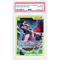 Dracule Mihawk 2026 One Piece The Azure Sea's Seven Secret Rare #OP14-119 PSA Authenticated 10 Card