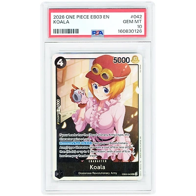 Koala 2026 One Piece Heroine's Edition Secret Rare #EB03-042 PSA Authenticated 10 Card