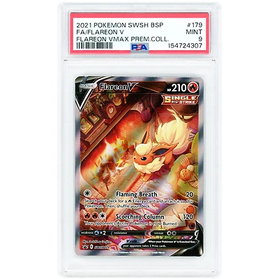 Flareon V 2021 Pokemon Flareon VMAX Premium Collection Promo #179 PSA Authenticated 9 Card