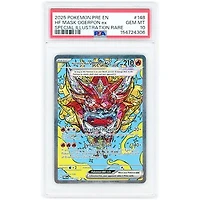 Hearthflame Mask Ogerpon EX 2025 Pokemon Prismatic Evolutions Special Illustration Rare #148 PSA Authenticated Card