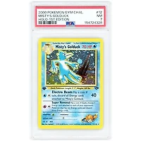 Misty's Golduck 2000 Pokemon Gym Challenge 1st Edition Holo Rare #12 PSA Authenticated 7 Card