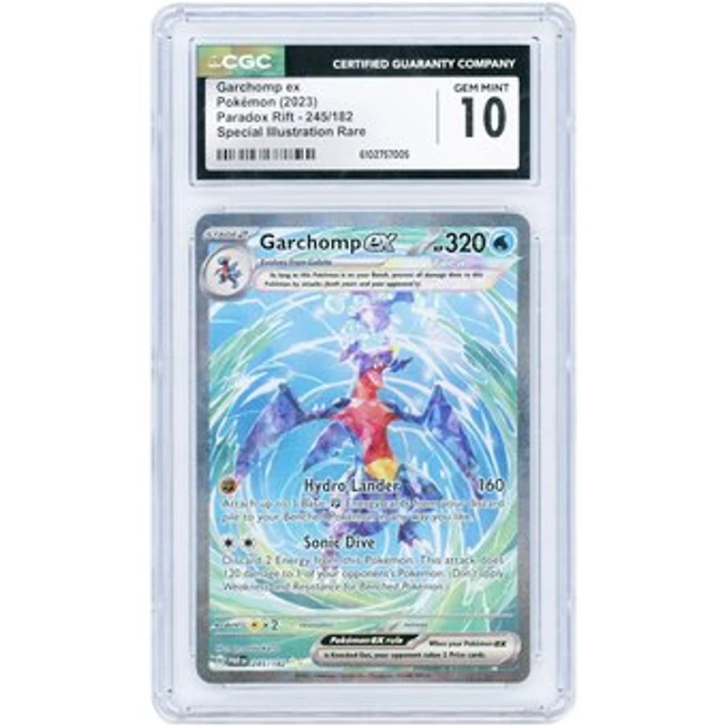 Garchomp ex 2023 Pokemon Paradox Rift Special Illustration Rare #245 CGC Authenticated 10 Card