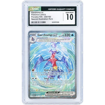 Garchomp ex 2023 Pokemon Paradox Rift Special Illustration Rare #245 CGC Authenticated 10 Card
