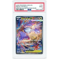 Mega Latias ex 2025 Pokemon Mega Evolution Special Illustration Rare #181 PSA Authenticated 9 Card