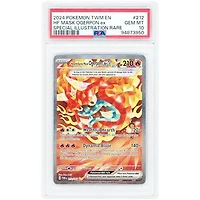 Hearthflame Mask Ogerpon ex 2024 Pokemon Twilight Masquerade Special Illustration Rare #212 PSA Authenticated 10 Card