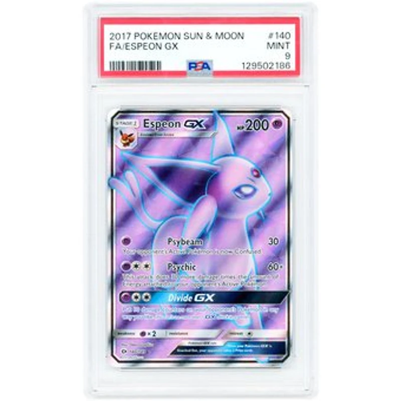 Espeon GX 2017 Pokemon Sun & Moon Base Set Ultra Rare #140 PSA Authenticated 9 Card