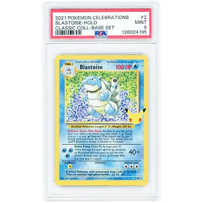 Blastoise 2021 Pokemon Celebrations Classic Collection #2 PSA Authenticated Card