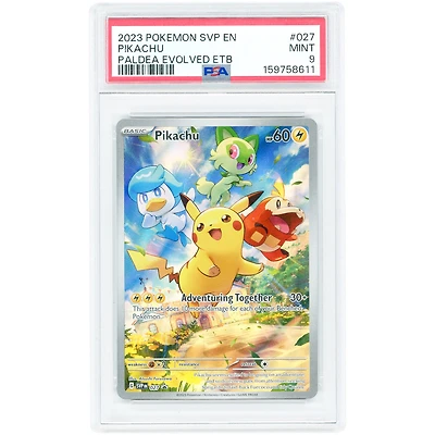 Pikachu 2023 Pokemon Scarlet & Violet Promo #27 PSA Authenticated 9 Card