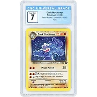 Dark Machamp 2000 Pokemon Team Rocket Holo Rare #10 CGC Authenticated 7 Card