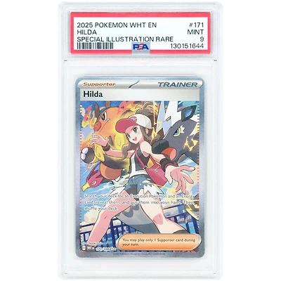 Hilda 2025 Pokemon White Flare Special Illustration Rare #171 PSA Authenticated 9 Card