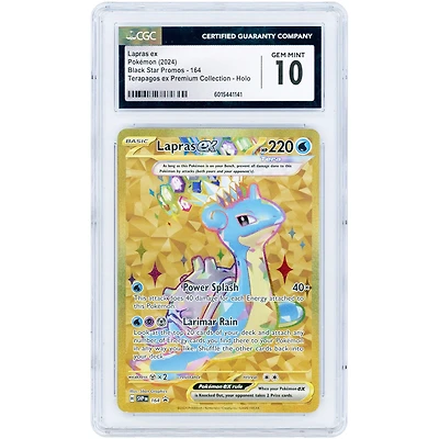 Lapras ex 2024 Pokemon Scarlet & Violet Promo #164 CGC Authenticated 10 Card