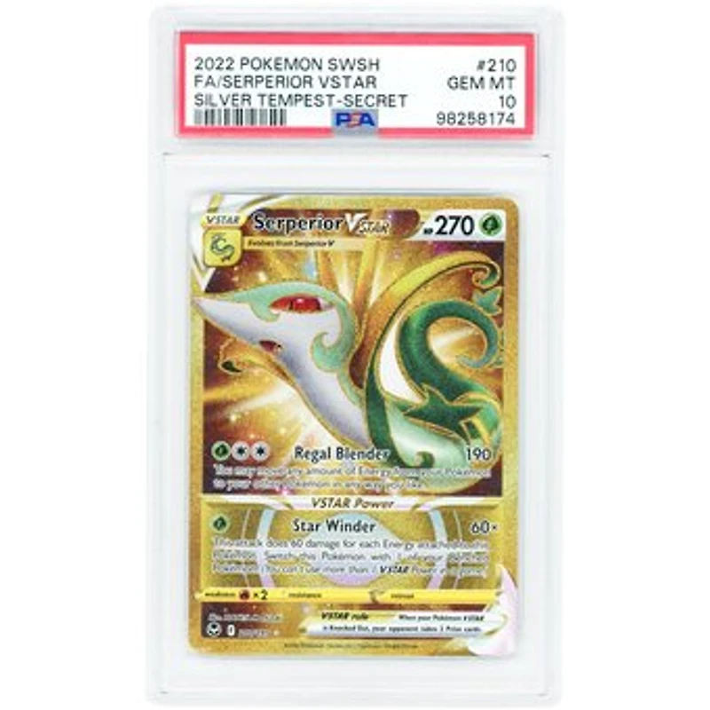 Serperior VSTAR 2022 Pokemon Silver Tempest Secret Rare #210 PSA Authenticated 10 Card
