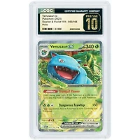 Venusaur ex 2023 Pokemon 151 Double Rare #3 CGC Authenticated Pristine 10 Card