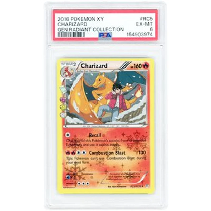 Charizard 2016 Pokemon Generations Radiant Collection Uncommon #RC5 PSA Authenticated 6 Card