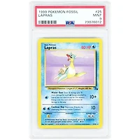 Lapras 1999 Pokemon Fossil Rare #25 PSA Authenticated 9 Card