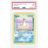 Lapras 1999 Pokemon Fossil Rare #25 PSA Authenticated 9 Card
