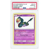 Seviper 2019 Pokemon Hidden Fates Shiny Vault Shiny Holo Rare #SV15 PSA Authenticated 10 Card