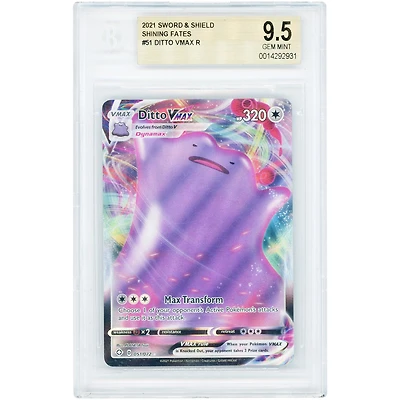 Ditto VMAX 2021 Pokemon Shining Fates Ultra Rare #51 BGS Authenticated 9.5 Card