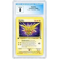 Zapdos 1999 Pokemon Fossil 1st Edition #30 CGC Authenticated 8 Card