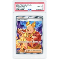 Firebreather 2025 Pokemon Phantasmal Flames Ultra Rare #119 PSA Authenticated 10 Card