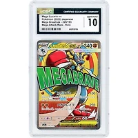 Mega Lucario ex 2025 Pokemon MEGA Dream ex Japanese Mega Attack Rare #228 CGC Authenticated 10 Card