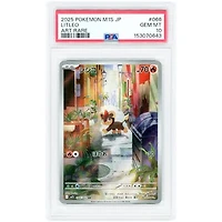 Litleo 2025 Pokemon Mega Symphonia Japanese Art Rare #66 PSA Authenticated 10 Card
